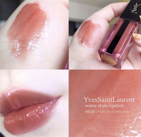 ysl glossy stain 204|ysl lip stain 610.